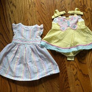 Little girls 18 months SPRING COLORFUL DRESSES 🌷🌸🌼